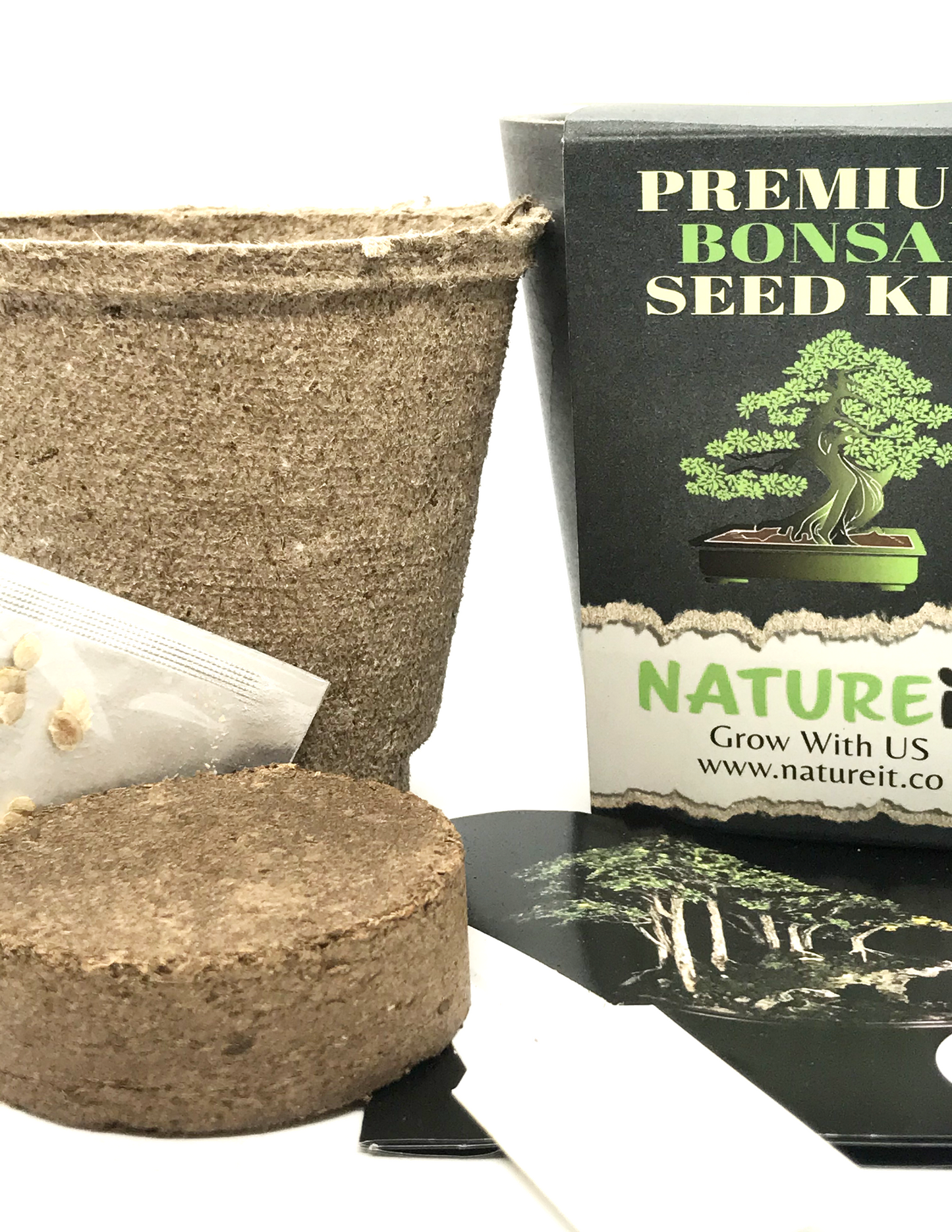 Natureit Premium bonsai seed kit. everything you need to grow a bonsai tree from seed